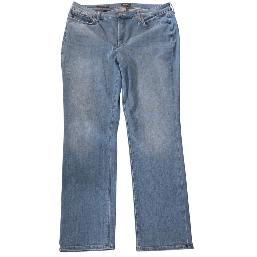 NYDJ Sheri Slim Jeans Womens 16 Light Wash Blue Sure Stretch Lift Tuck Denim
